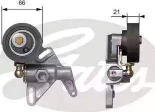 Gates T41110 - Натяжна ролик, ремінь ГРМ autocars.com.ua