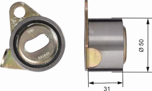 GATES T41159 - Натяжна ролик, ремінь ГРМ autocars.com.ua