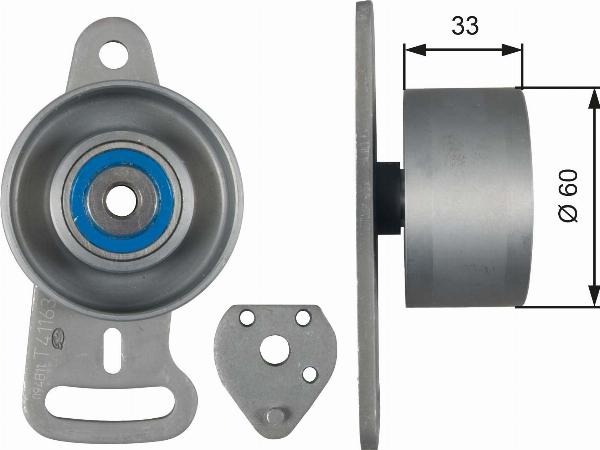 GATES T41163 - Натяжна ролик, ремінь ГРМ autocars.com.ua