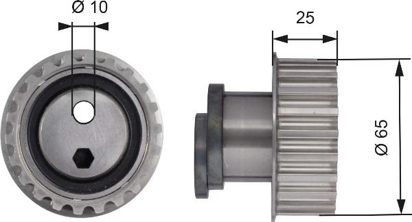 GATES T41171 - Натяжна ролик, ремінь ГРМ autocars.com.ua