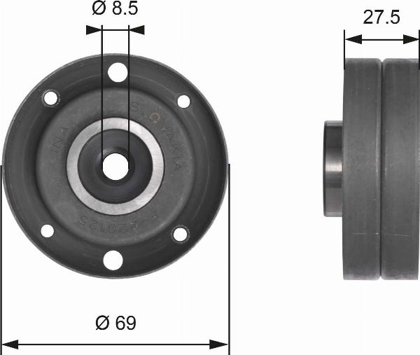 GATES T41175 - Натяжна ролик, ремінь ГРМ autocars.com.ua