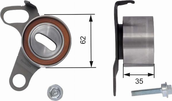 GATES T41181 - Натягувач, зубчастий ремінь autocars.com.ua