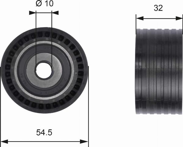 GATES T41237 - Паразитний / Провідний ролик, зубчастий ремінь autocars.com.ua