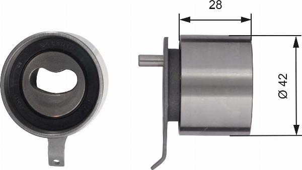 GATES T41267 - Натягувач, зубчастий ремінь autocars.com.ua