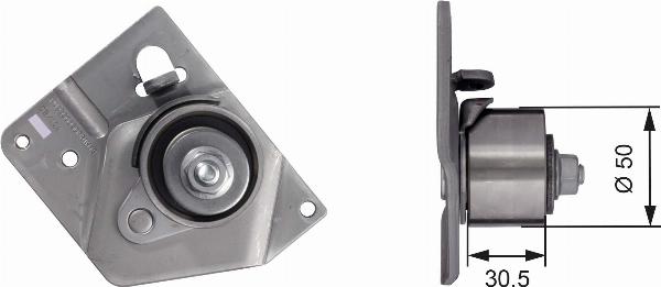 GATES T41273 - Натягувач, зубчастий ремінь autocars.com.ua