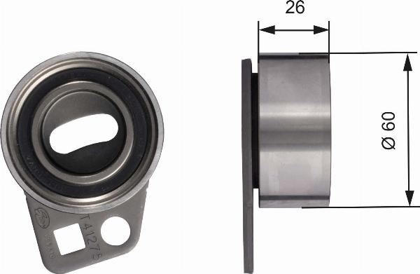 GATES T41275 - Натяжна ролик, ремінь ГРМ autocars.com.ua