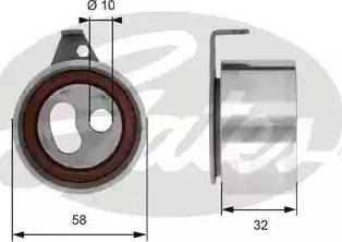 Gates T41313 - Натяжна ролик, ремінь ГРМ autocars.com.ua