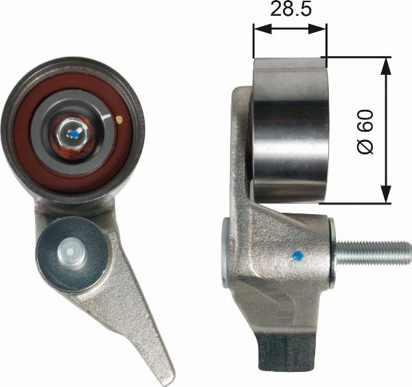 GATES T41316 - Натяжна ролик, ремінь ГРМ autocars.com.ua