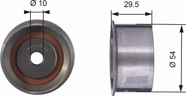 GATES T42029 - Паразитний / Провідний ролик, зубчастий ремінь autocars.com.ua