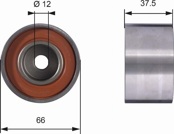 GATES T42031 - Паразитний / Провідний ролик, зубчастий ремінь autocars.com.ua