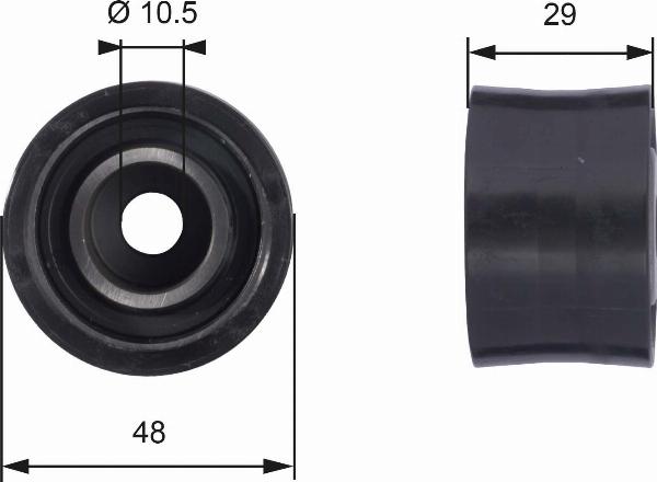 GATES T42033 - Паразитний / Провідний ролик, зубчастий ремінь autocars.com.ua
