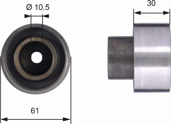 GATES T42053 - Паразитний / Провідний ролик, зубчастий ремінь autocars.com.ua