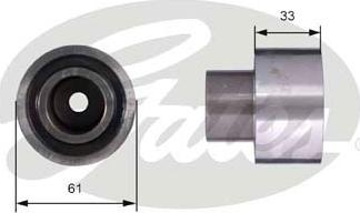 Gates T42055 - Направляющий ролик, зубчатый ремень avtokuzovplus.com.ua