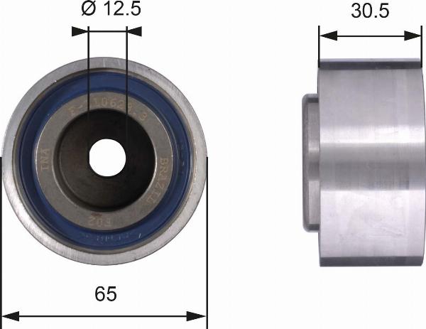 GATES T42061 - Паразитний / Провідний ролик, зубчастий ремінь autocars.com.ua