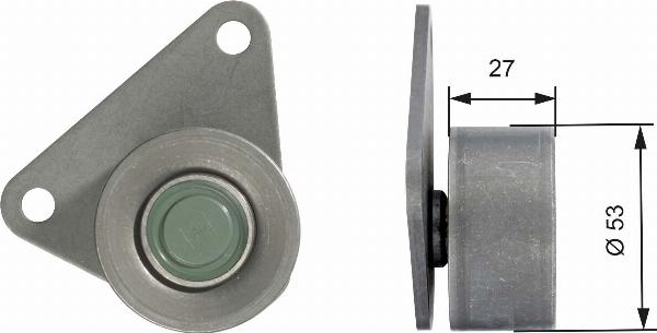 GATES T42097 - Паразитний / Провідний ролик, зубчастий ремінь autocars.com.ua