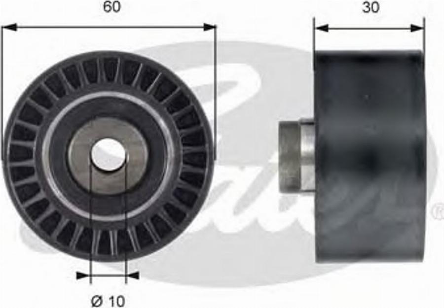 Gates T42161 - Направляющий ролик, зубчатый ремень autodnr.net