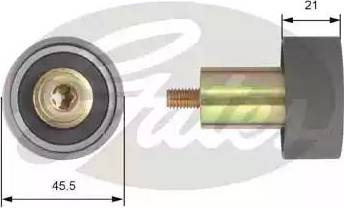 Gates T42171 - Паразитний / Провідний ролик, зубчастий ремінь autocars.com.ua
