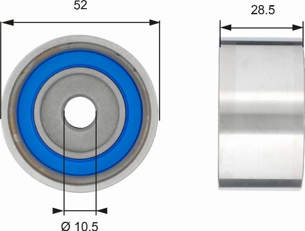 GATES T42182 - Натяжна ролик, ремінь ГРМ autocars.com.ua