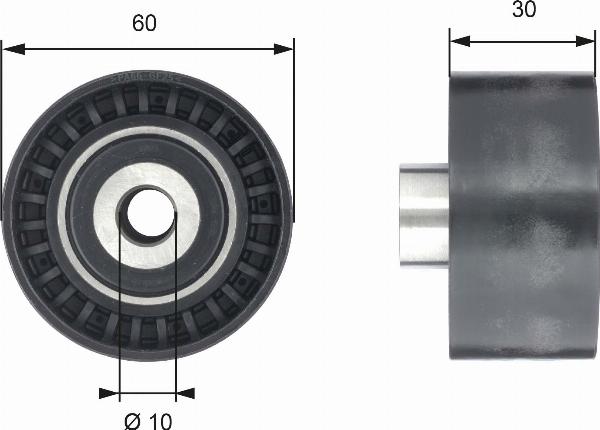 GATES T42199 - Паразитний / Провідний ролик, зубчастий ремінь autocars.com.ua