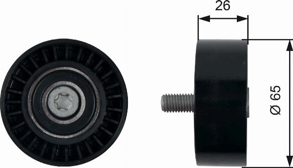 GATES T42304 - Паразитний / Провідний ролик, зубчастий ремінь autocars.com.ua