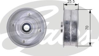 GATES T42308 - Паразитний / Провідний ролик, зубчастий ремінь autocars.com.ua