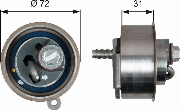 GATES T43009 - Натягувач, зубчастий ремінь autocars.com.ua