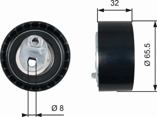 GATES T43035 - Натяжна ролик, ремінь ГРМ autocars.com.ua