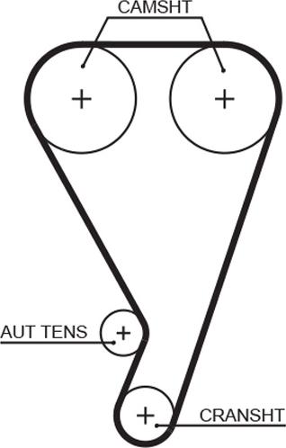 GATES T923 - Ремінь ГРМ autocars.com.ua