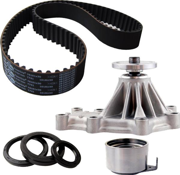 GATES TCKWP741B - Водяний насос + комплект зубчатого ременя autocars.com.ua