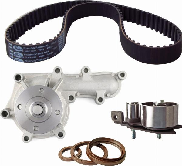 GATES TCKWP859 - Водяний насос + комплект зубчатого ременя autocars.com.ua