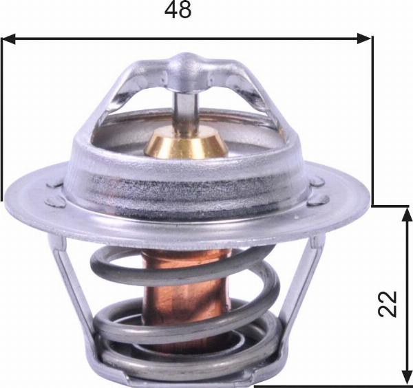 GATES TH00391G1 - Термостат, охолоджуюча рідина autocars.com.ua