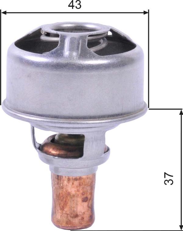 GATES TH01483 - Термостат, охолоджуюча рідина autocars.com.ua