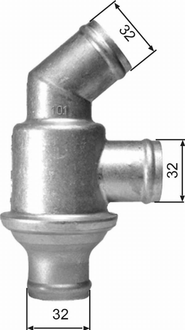 GATES TH01782 - Термостат, охолоджуюча рідина autocars.com.ua