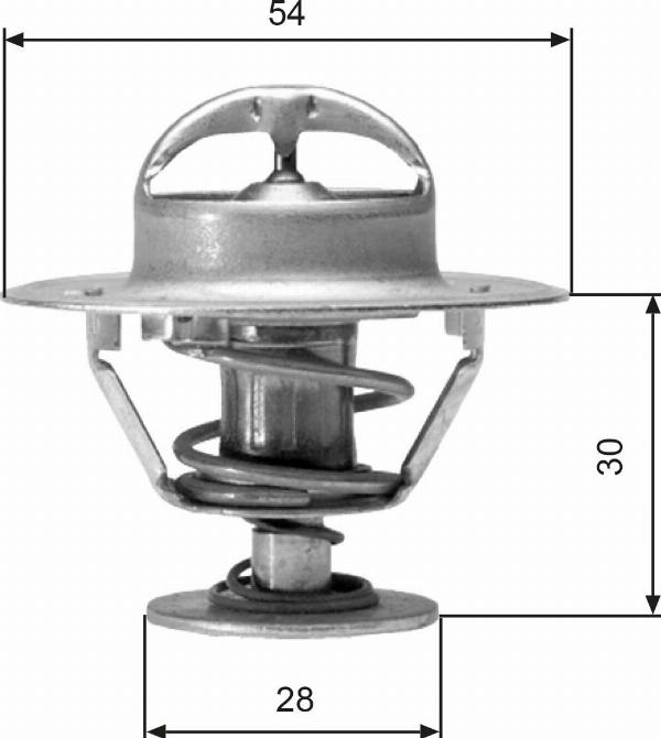GATES TH02491G1 - Термостат, охолоджуюча рідина autocars.com.ua