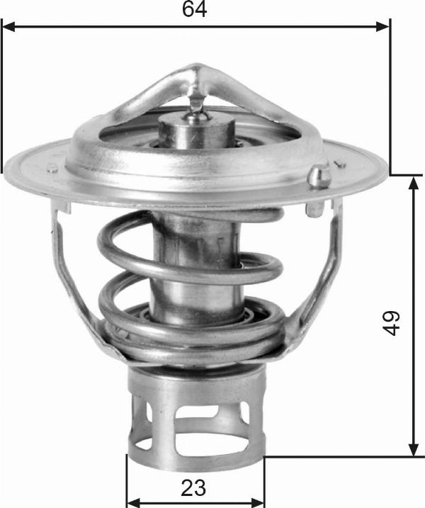 GATES TH04077 - Термостат, охолоджуюча рідина autocars.com.ua