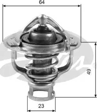 Gates TH04082G1 - Термостат, охлаждающая жидкость autodnr.net