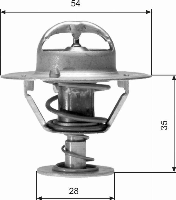 GATES TH04277 - Термостат, охолоджуюча рідина autocars.com.ua