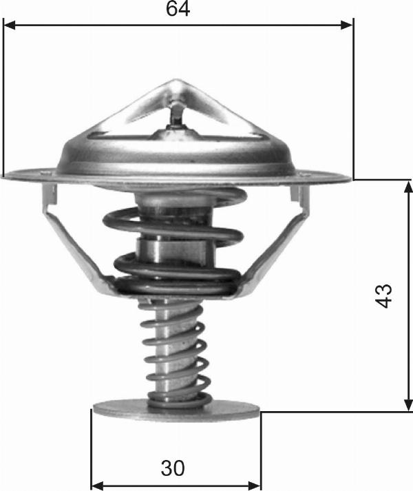 GATES TH05977G1 - Термостат, охолоджуюча рідина autocars.com.ua