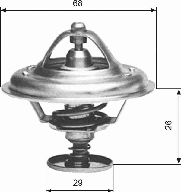GATES TH08983G1 - Термостат, охолоджуюча рідина autocars.com.ua
