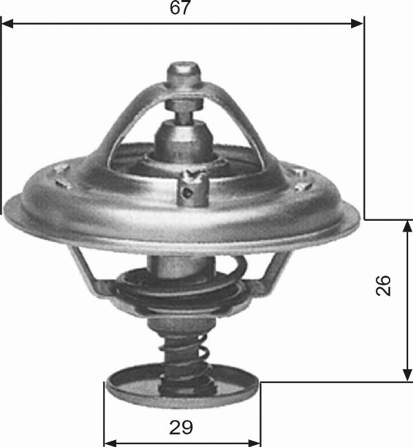 GATES TH09180G1 - Термостат, охолоджуюча рідина autocars.com.ua
