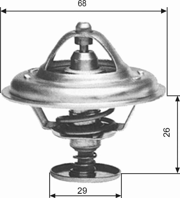 GATES TH09781G1 - Термостат, охолоджуюча рідина autocars.com.ua