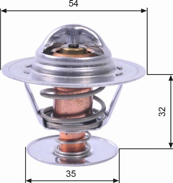 GATES TH11292G1 - Термостат, охолоджуюча рідина autocars.com.ua