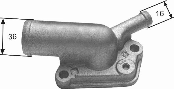 GATES TH12087G1 - Термостат, охолоджуюча рідина autocars.com.ua