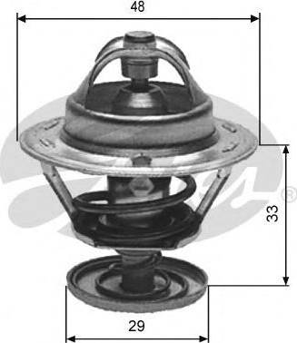 Gates TH12182G2 - Термостат, охлаждающая жидкость autodnr.net