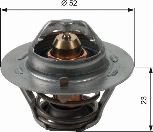 GATES TH14088G1 - Термостат, охолоджуюча рідина autocars.com.ua