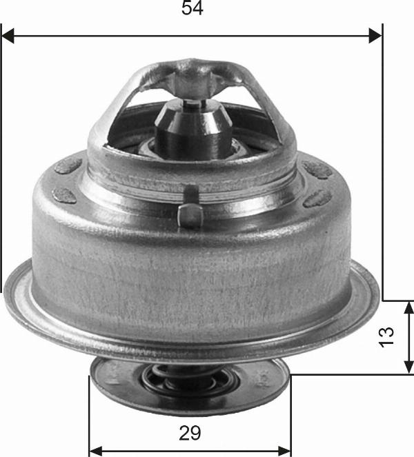 GATES TH14488G1 - Термостат, охолоджуюча рідина autocars.com.ua