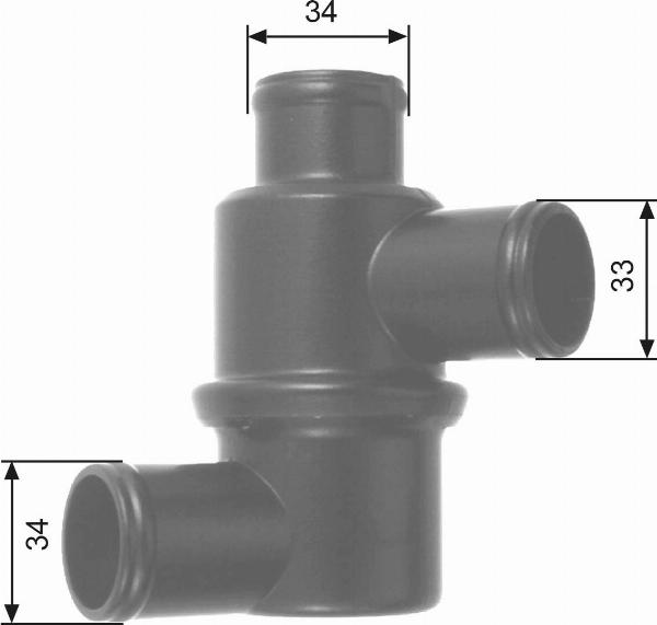 GATES TH14580 - Термостат, охолоджуюча рідина autocars.com.ua