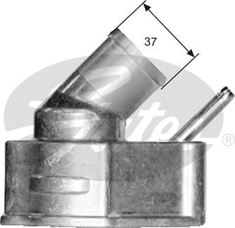 Gates TH14982G1 - Термостат, охлаждающая жидкость autodnr.net