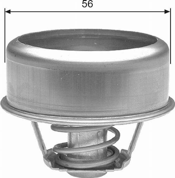 GATES TH22375 - Термостат, охолоджуюча рідина autocars.com.ua