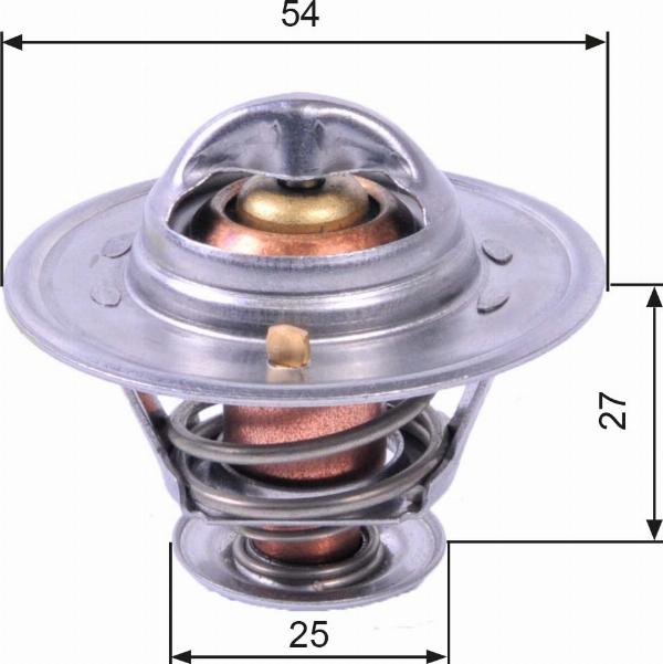 GATES TH22779G1 - Термостат, охолоджуюча рідина autocars.com.ua